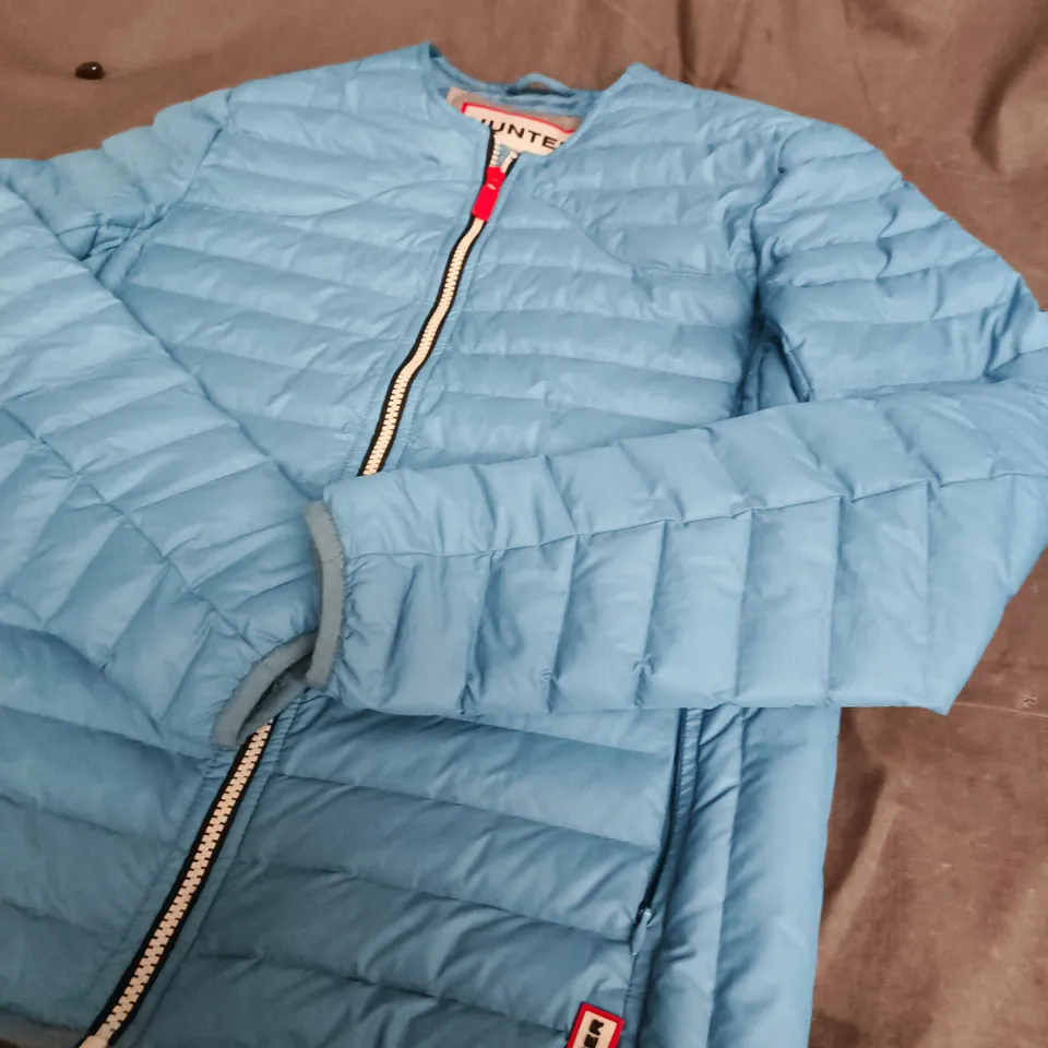 HUNTER BLUE QUILTED JACKET – SIZE S