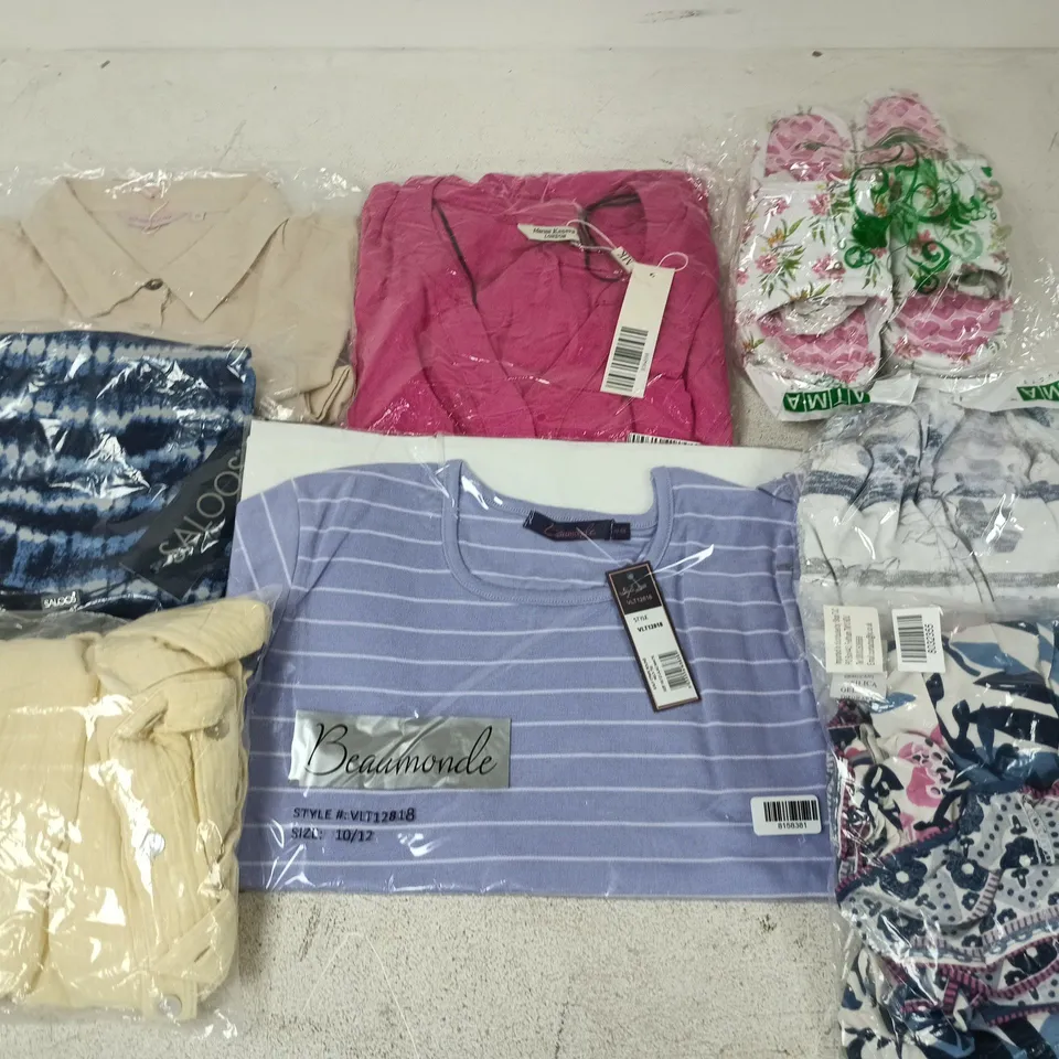 LOT OF APPROXIMATELY 35 ASSORTED CLOTHING ITEMS IN VARIOUS STYLES AND DESIGNS