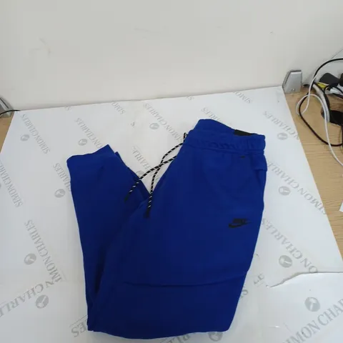 MENS NIKE TECH FLEECE BLUE TRACK PANTS LARGE