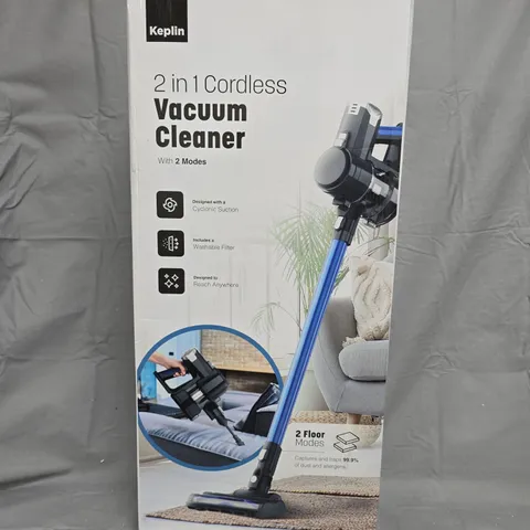 KEPLIN 2 IN 1 CORDLESS VACUUM CLEANER – BOXED