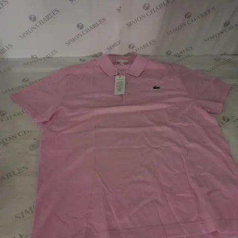 XL PINK LACOSTE POLO SHIRT
