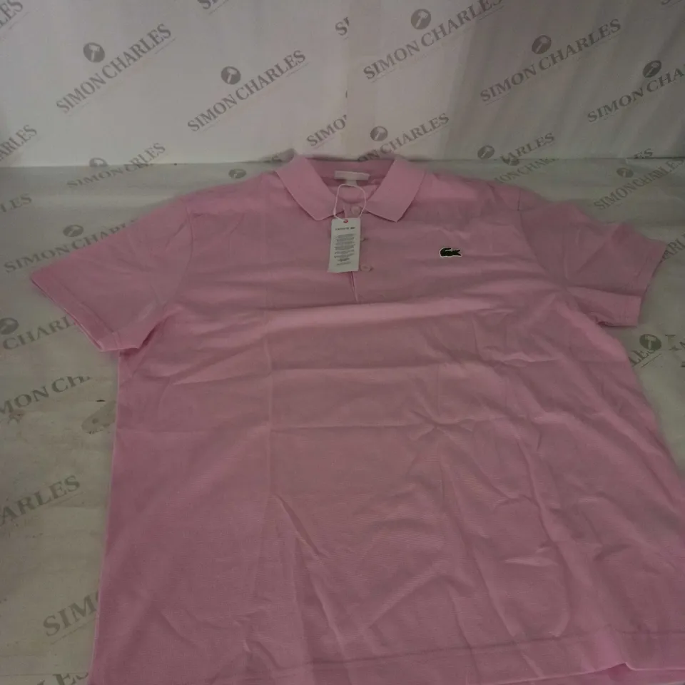 XL PINK LACOSTE POLO SHIRT    