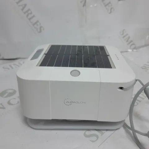 AURAGLOW WHITE USB & SOLAR RECHARGEABLE STRING LIGHTS