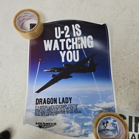 SAAB J-35 DRAKEN POSTER – U-2 IS WATCHING YOU ARTWORK