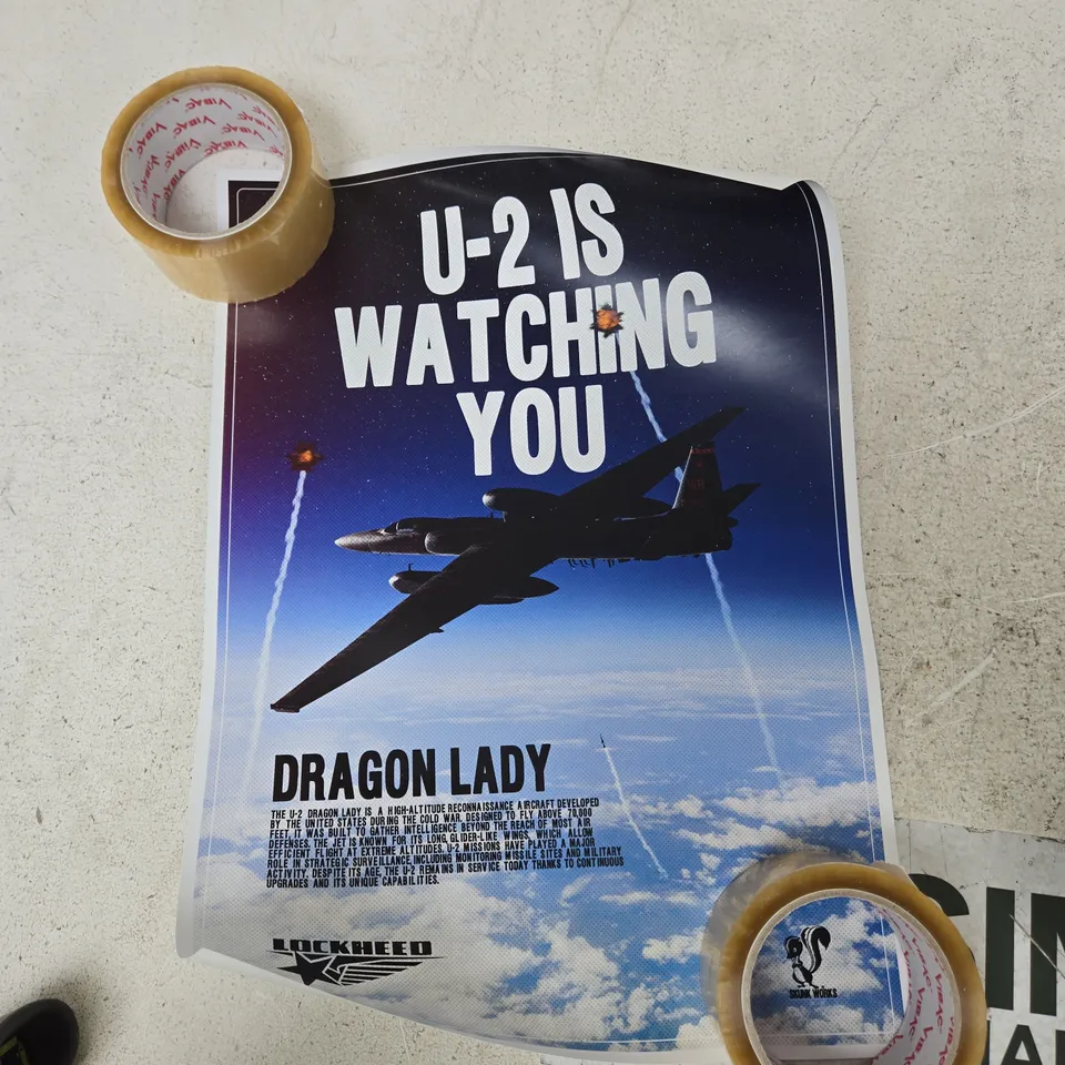SAAB J-35 DRAKEN POSTER – U-2 IS WATCHING YOU ARTWORK