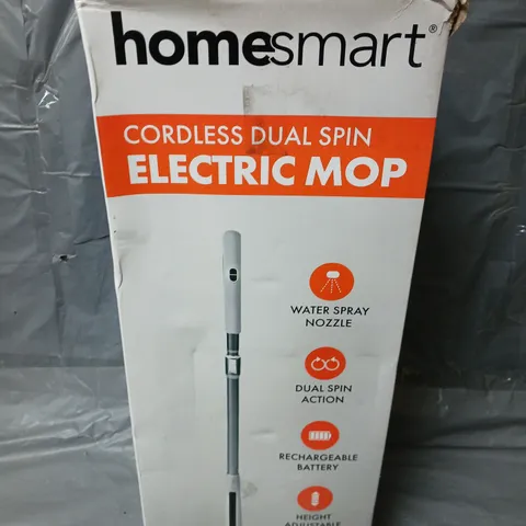 BOXED HOMESMART CORDLESS DUAL SPIN ELECTRIC MOP