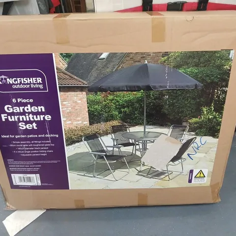 KINGFISHER 6 PIECE GARDEN FURNITURE SET