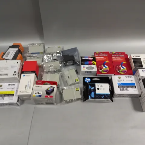 ASSORTED PRINTER GOODS TO INCLUDE INK CARTRIDGE HIR22XL, EPSON 104 ECOTANK, AND CANON FINE CARTRIDGE ETC.