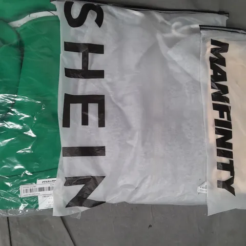 BOX OF APPROXIMATELY 20 ASSORTED CLOTHING AND FASHION ITEMS IN VARIOUS STYLES, SIZES, AND COLOURS - COLLECTION ONLY