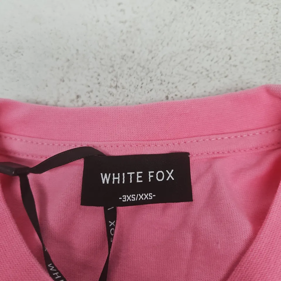 WHITE FOX OFFSTAGE OVERSIZED TEE – BUBBLEGUM PINK, 3XS/XXS