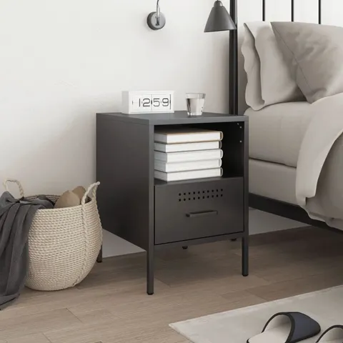 BOXED LATITUDE RUN BEDSIDE CABINET 36 X 39 X 59cm STEEL (1 BOX)