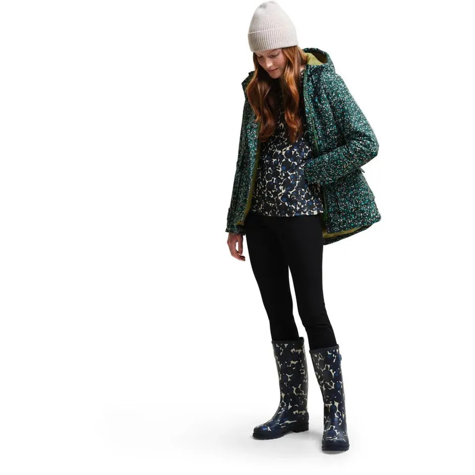 BRAND NEW REGATTA WOMENS ORLA KIELY SWING WATERPROOF JACKET IN BERRY BUBBLE JADE - SIZE 16