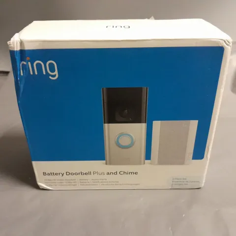 SEALED RING BATTERY DOORBELL PLUS AND CHIME