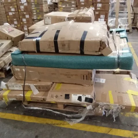 PALLET OF ASSORTED INCOMPLETE FURNITURE PARTS AND PIECES