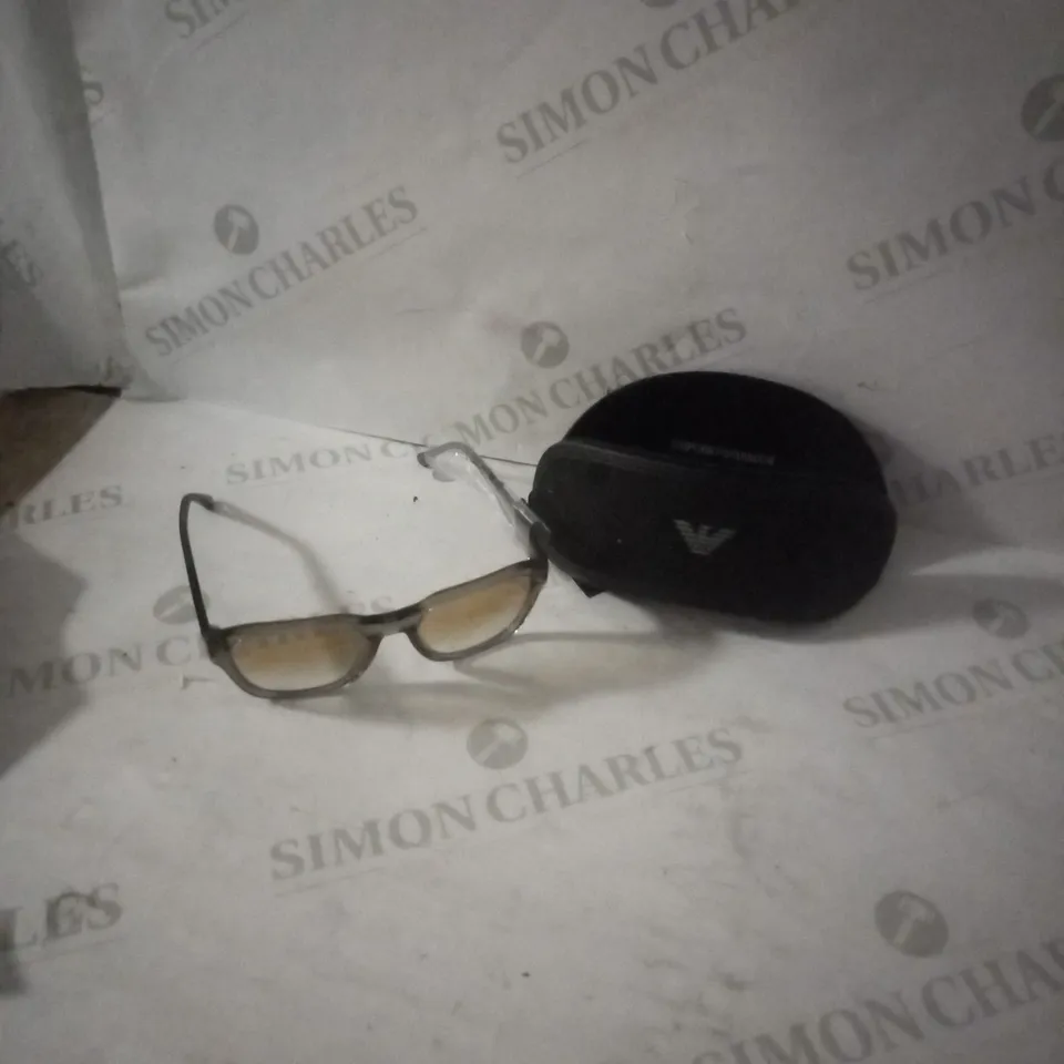 EMPORIO ARMANI SHINY TRANSPARENT GREEN SUNGLASSES RRP £128