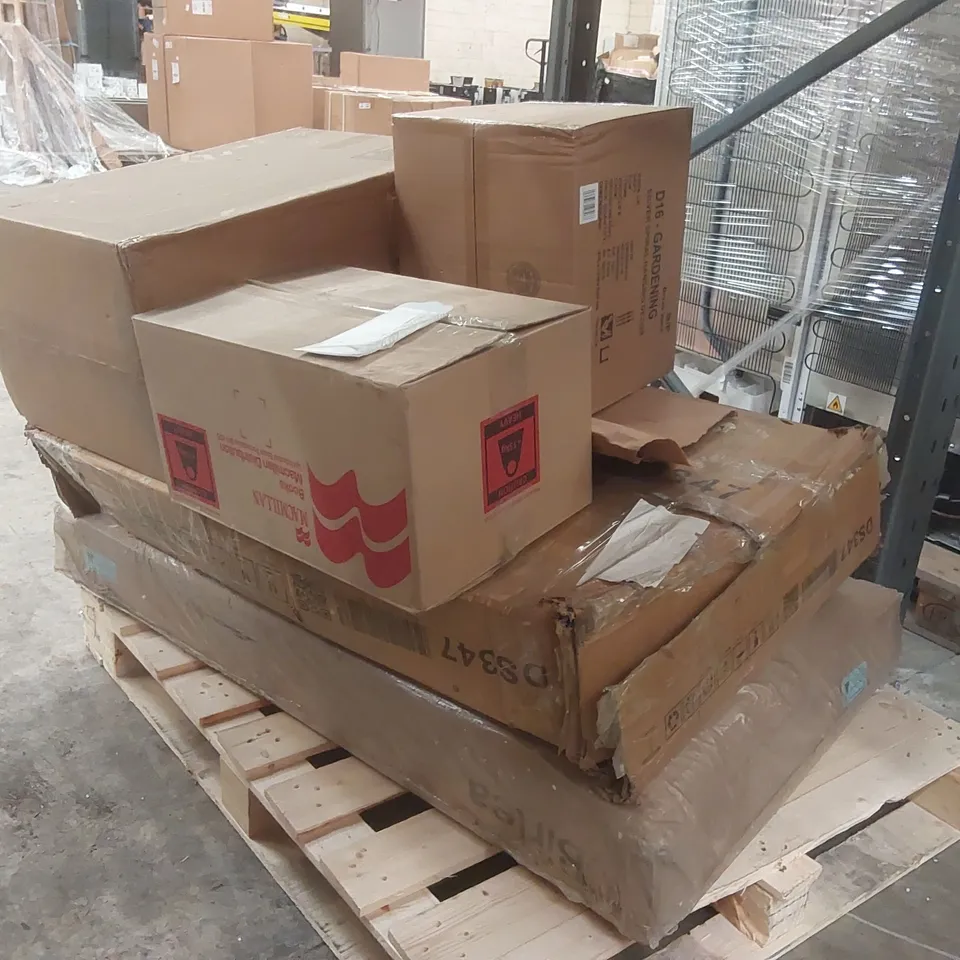 PALLET CONTAINING ASSORTED FURNITURE PARTS ECT