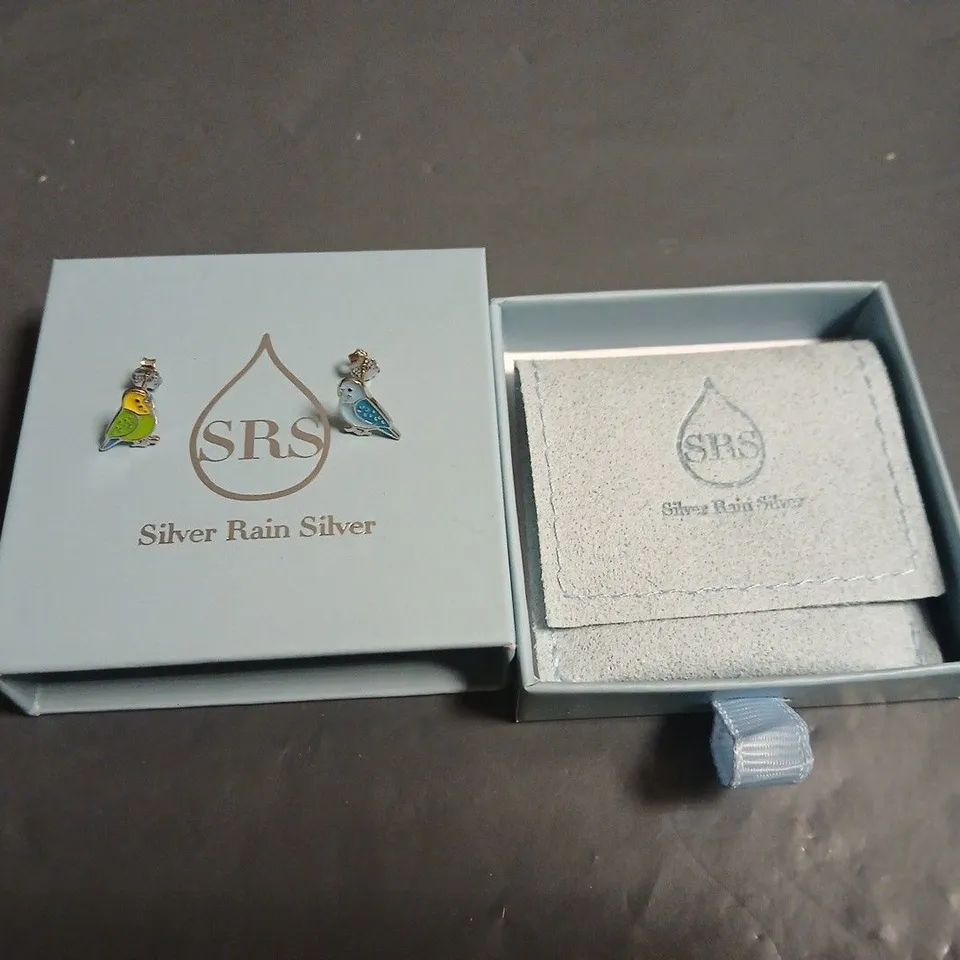 SRS SILVER RAIN SILVER BIRD EARRINGS