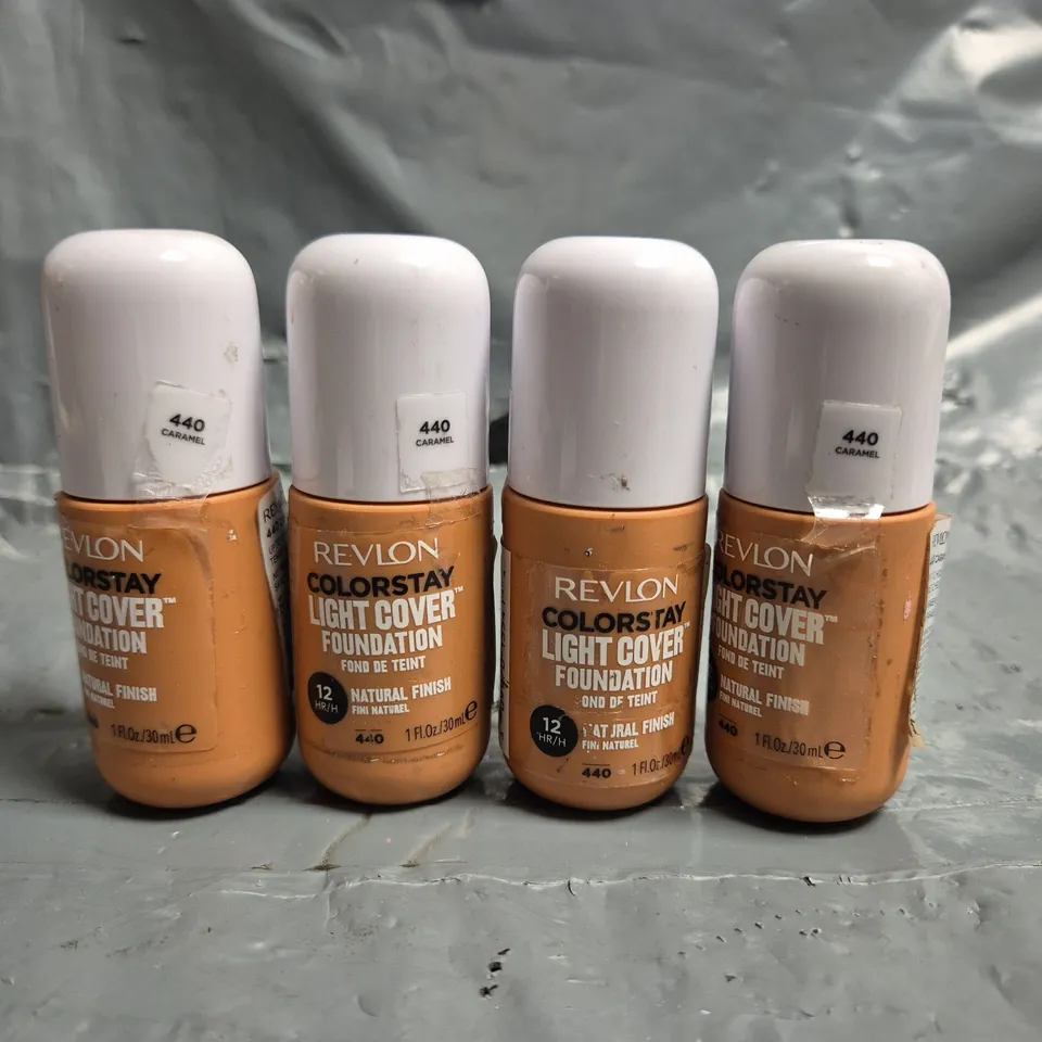 LOT OF APPROXIMATELY 40 REVLON COLOURSTAY LIGHT COVER 30ML FOUNDATIONS - 440 CARAMEL
