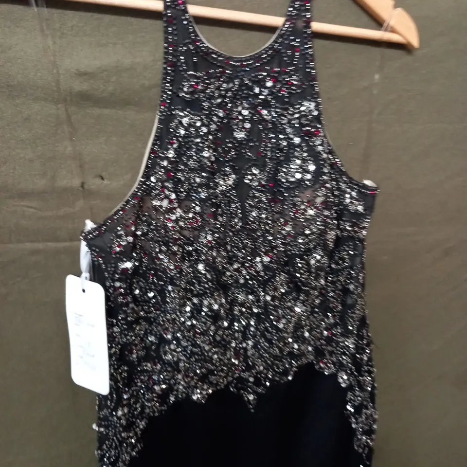 MORILEE EMBELLISHED BLACK DRESS - 18