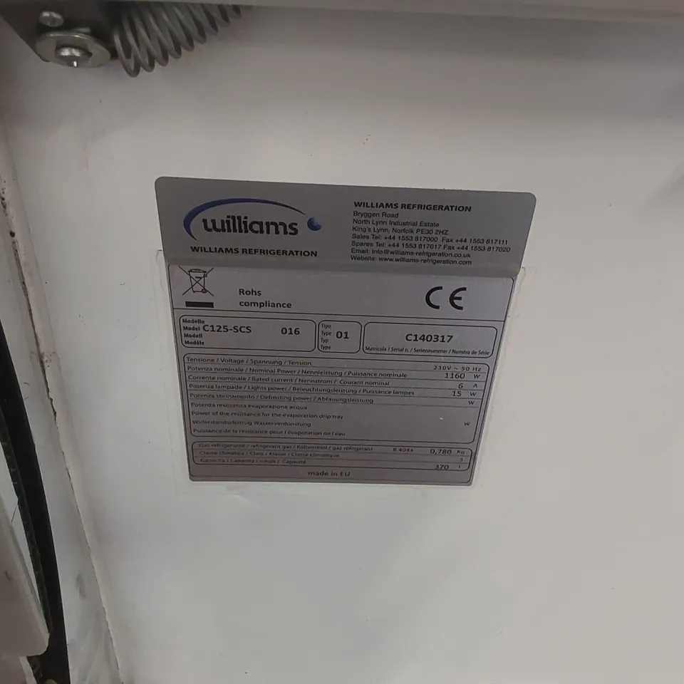 WILLIAMS R125-SCS GEM STAINLESS STEEL REFRIGERATED MULTIDECK, ROLLER SHUTTER