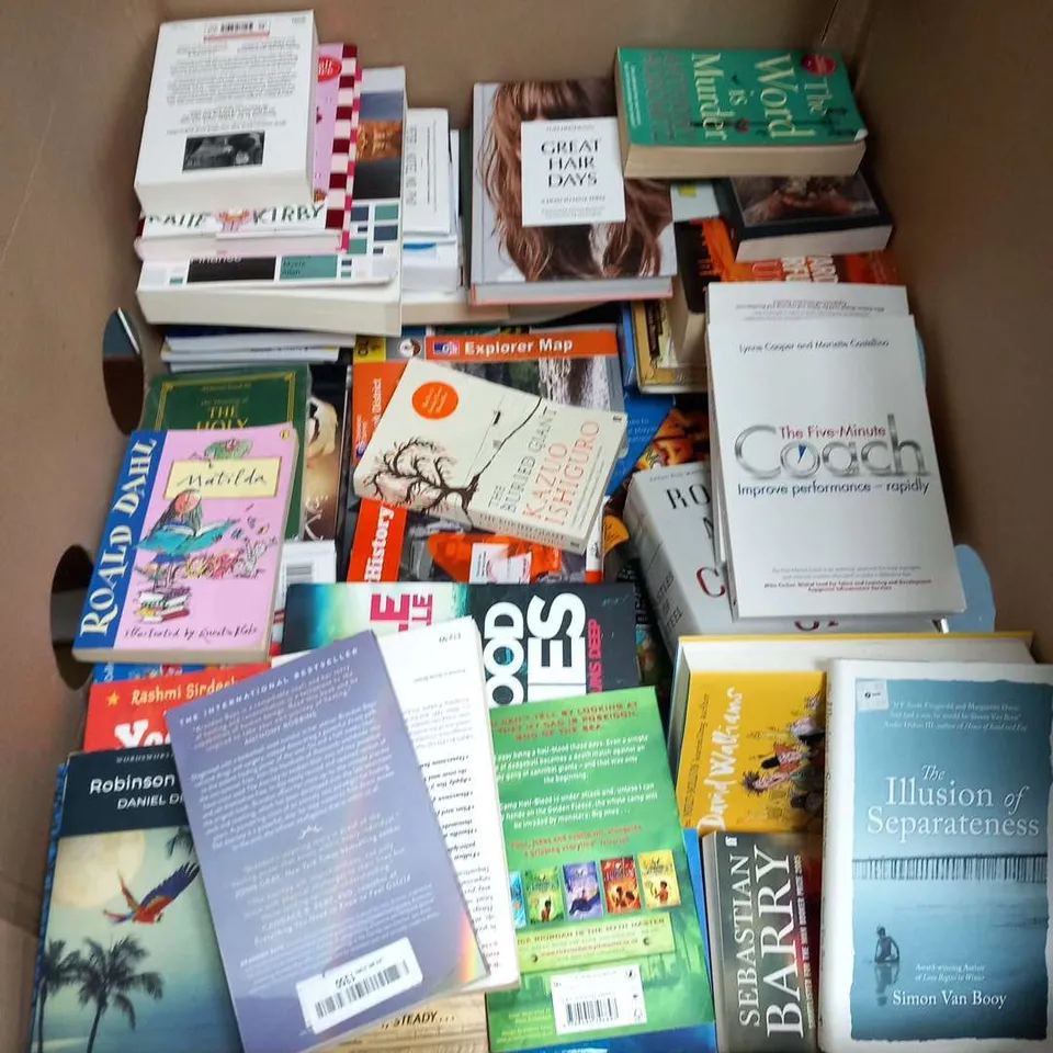 LARGE QUANTITY OF ASSORTED BOOK TITLES INCLUDE FICTION AND NON-FICTION TITLES BY AUTHORS SUCH AS;
