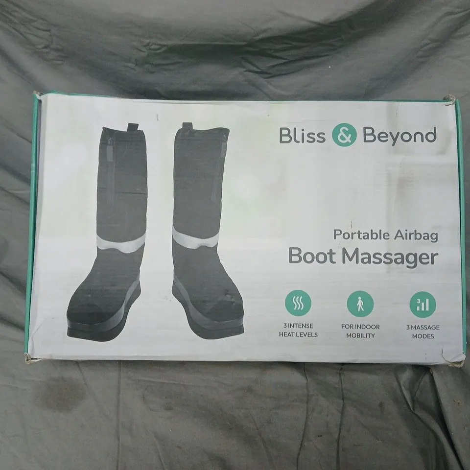 BOXED BLISS & BEYOND PORTABLE AIRBAG BOOT MASSAGER