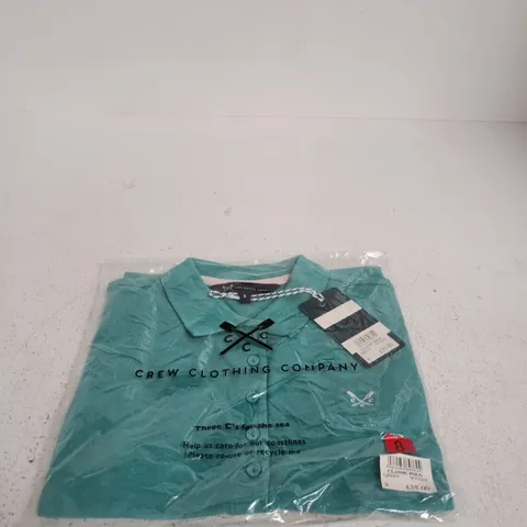 CREW CLOTHING COMPANY CLASSIC POLO SHIRT – GREEN UK 8
