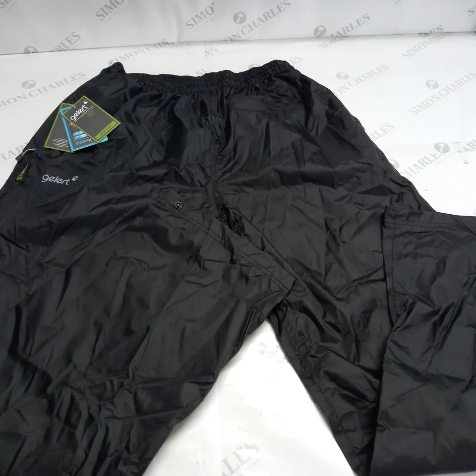 GELERT PACKAWAY PANTS IN BLACK - LARGE
