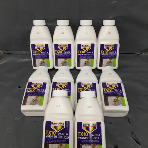 10 X SEALED BOTTLES OF BARTOLINE TX10 PAINT & VARNISH STRIPPER - COLLECTION ONLY 