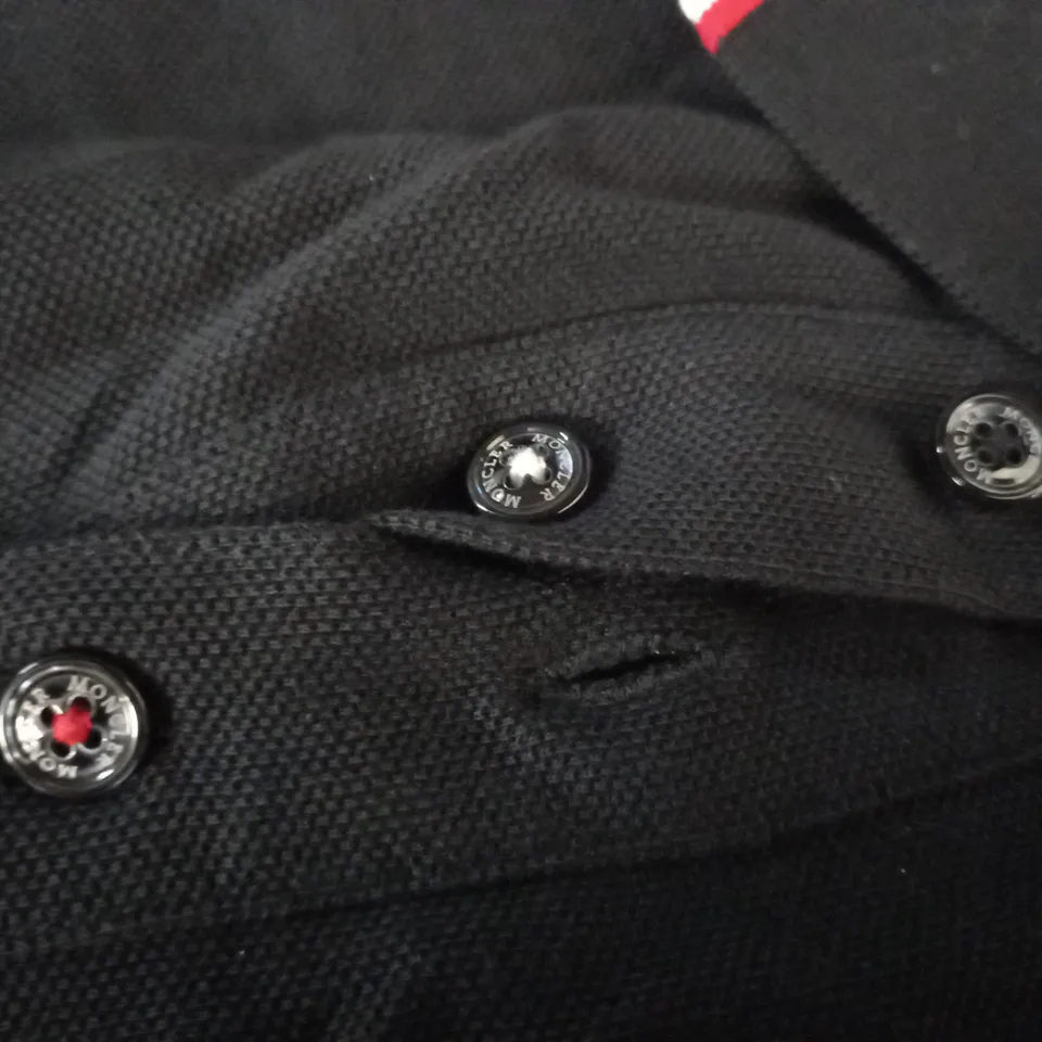 MONCLER NAVY POLO SHIRT - L