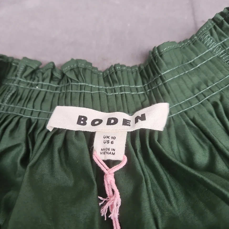 BODEN GREEN BLOUSE UK 10 WITH TAGS