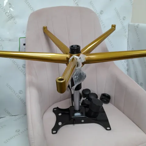 BOXED MOLBY OFFICE CHAIR - PINK - COLLECTION ONLY