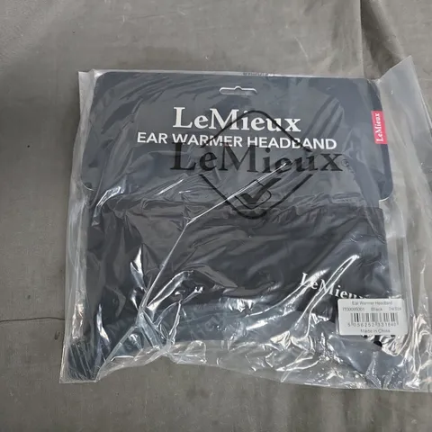 BAGGED LE MIEUX EAR WARMER HEADBAND IN BLACK