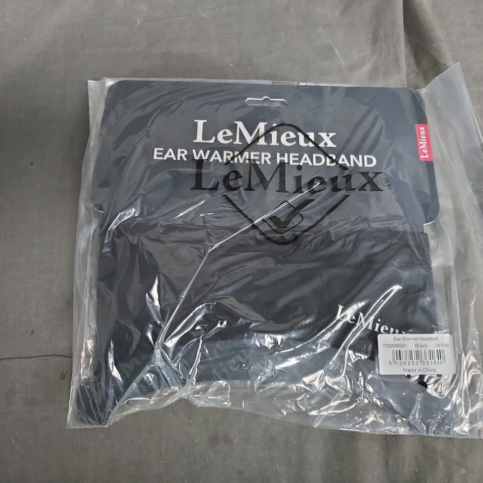 BAGGED LE MIEUX EAR WARMER HEADBAND IN BLACK