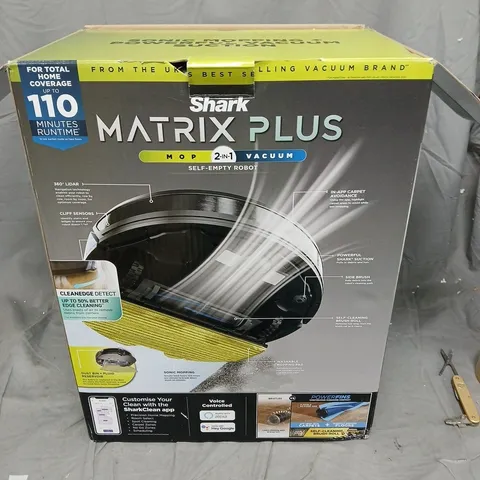 Shark Matrix Plus 2-in-1 Self-Empty Robot Vacuum & Mop – Boxed