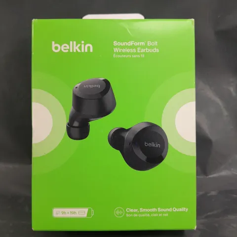 BOXED BELKIN SOUNDFORM BOLT WIRELESS EARBUDS