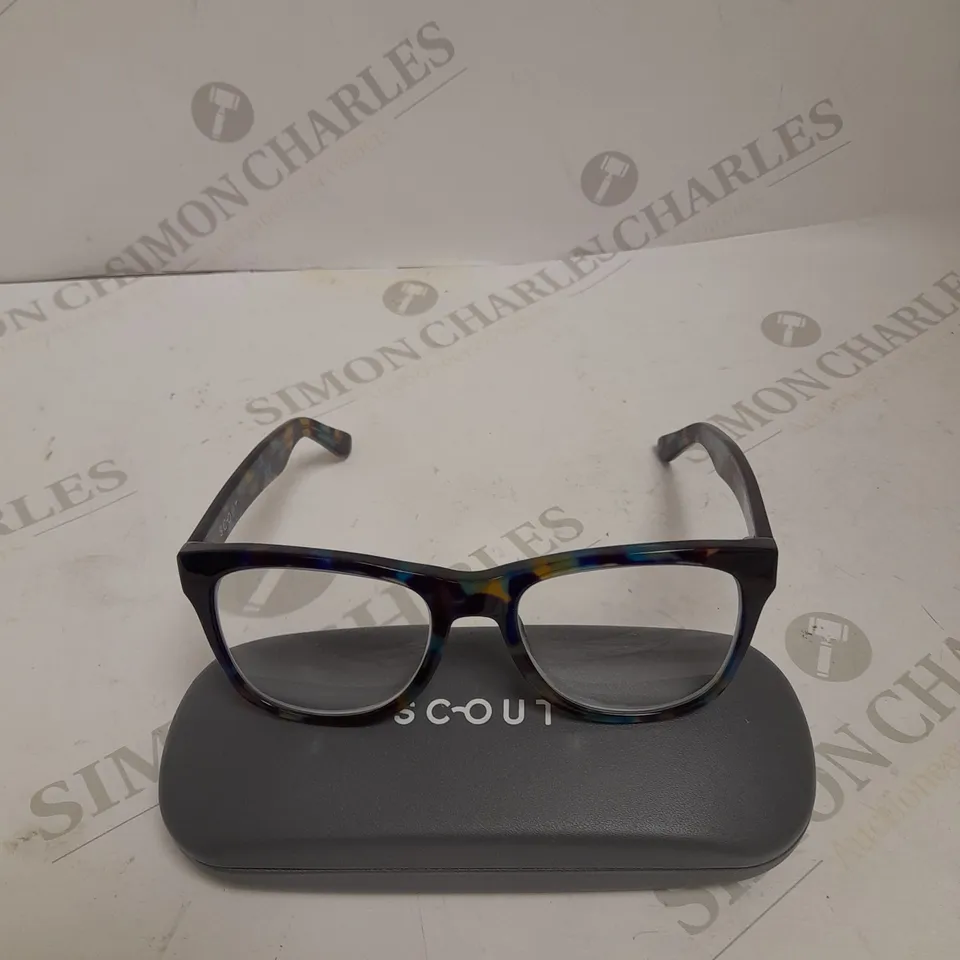SCOUT FESTIVAL TORTOISE/BLUE PRESCRIPTION GLASSES 