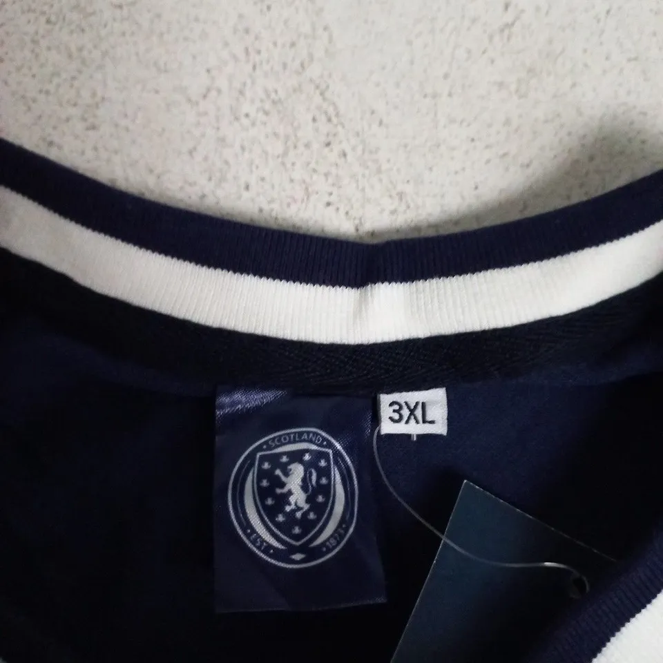 SCOTLAND 1986 RETRO FOOTBALL SHIRT – NAVY, UK 3XL (OFFICIAL LICENSED PRODUCT)
