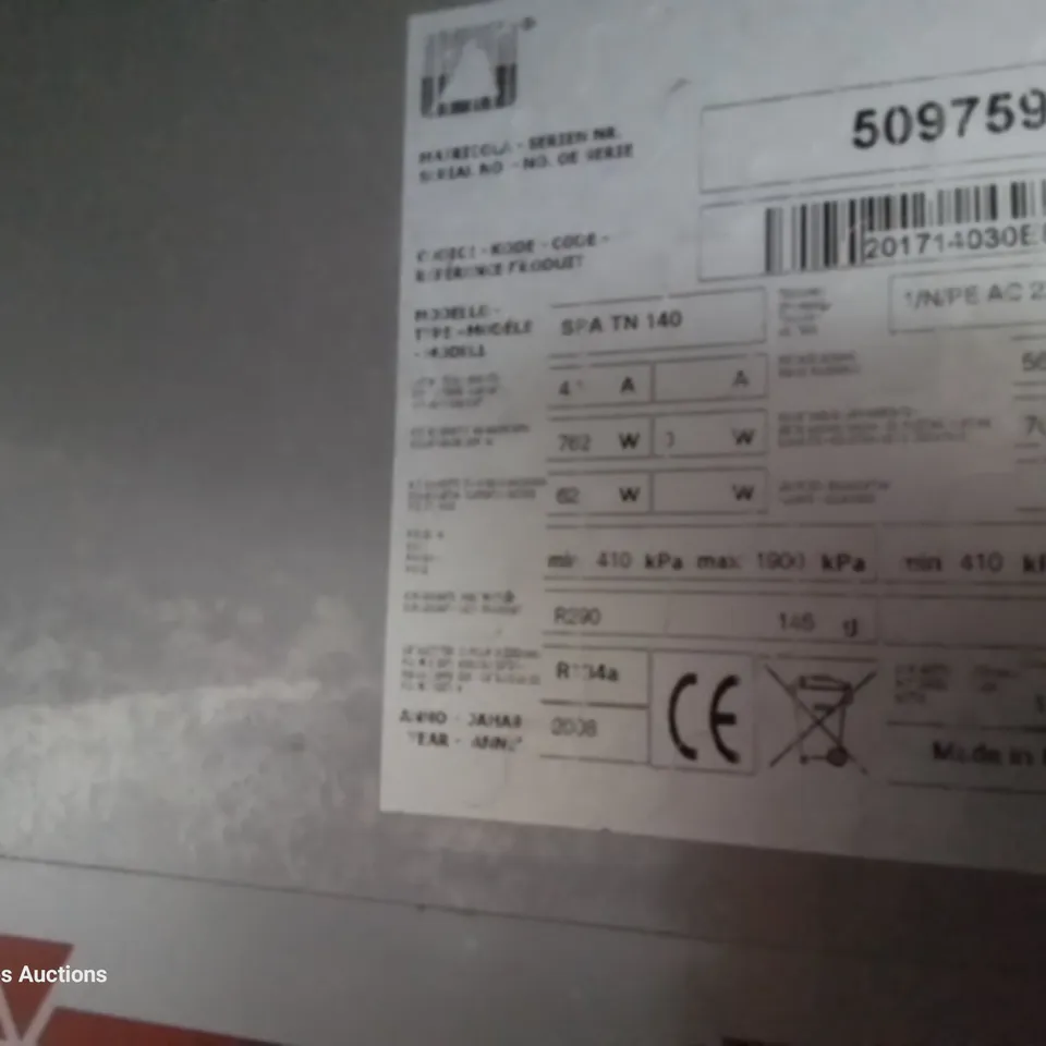 POLARIS COMMERCIAL DOUBLE DOOR TALL FRIDGE SPA TN 140