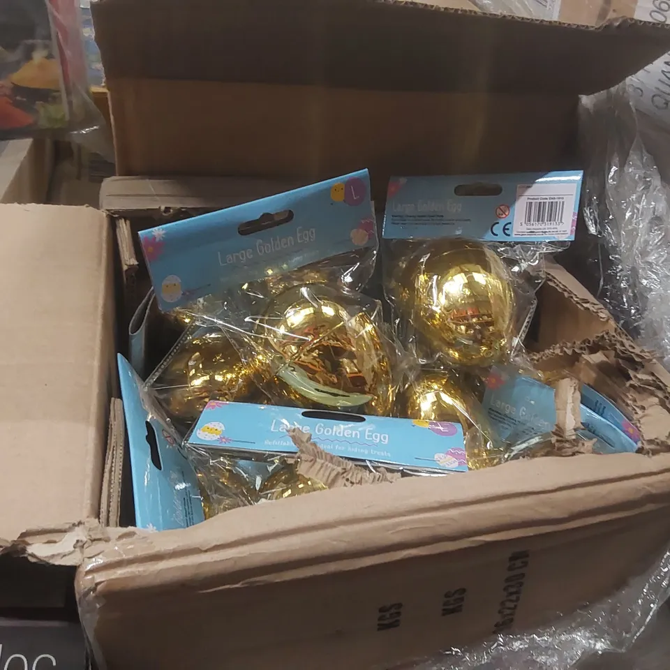 PALLET TO CONTAINING A VERY LARGE QUANTITY OF ASSORTED ITEMS INCLUDING: BLACKSPUR 11PC MINI PAINT SETS, BUBBLE CAMERAS, BAUBLES, REFILLABLE EASTER EGGS ECT