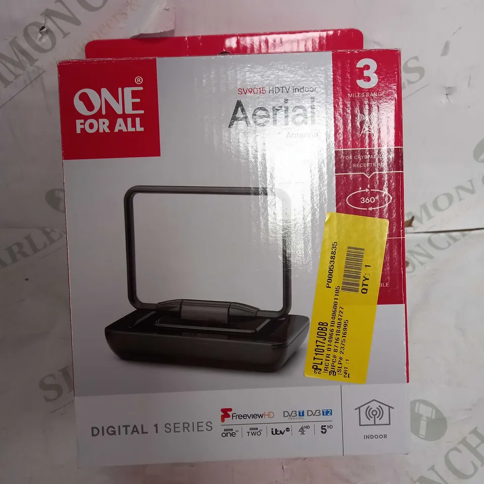 ONE FOR ALL AERIAL SV9015 HDTV INDOOR ANTENNA