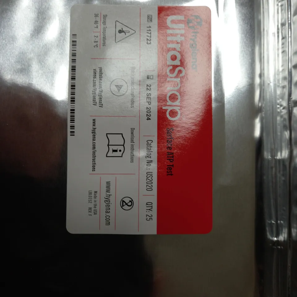 EIGHT CASES EACH CONTAINING 100 ULTRA SNAP SURFACE ATP TEST 