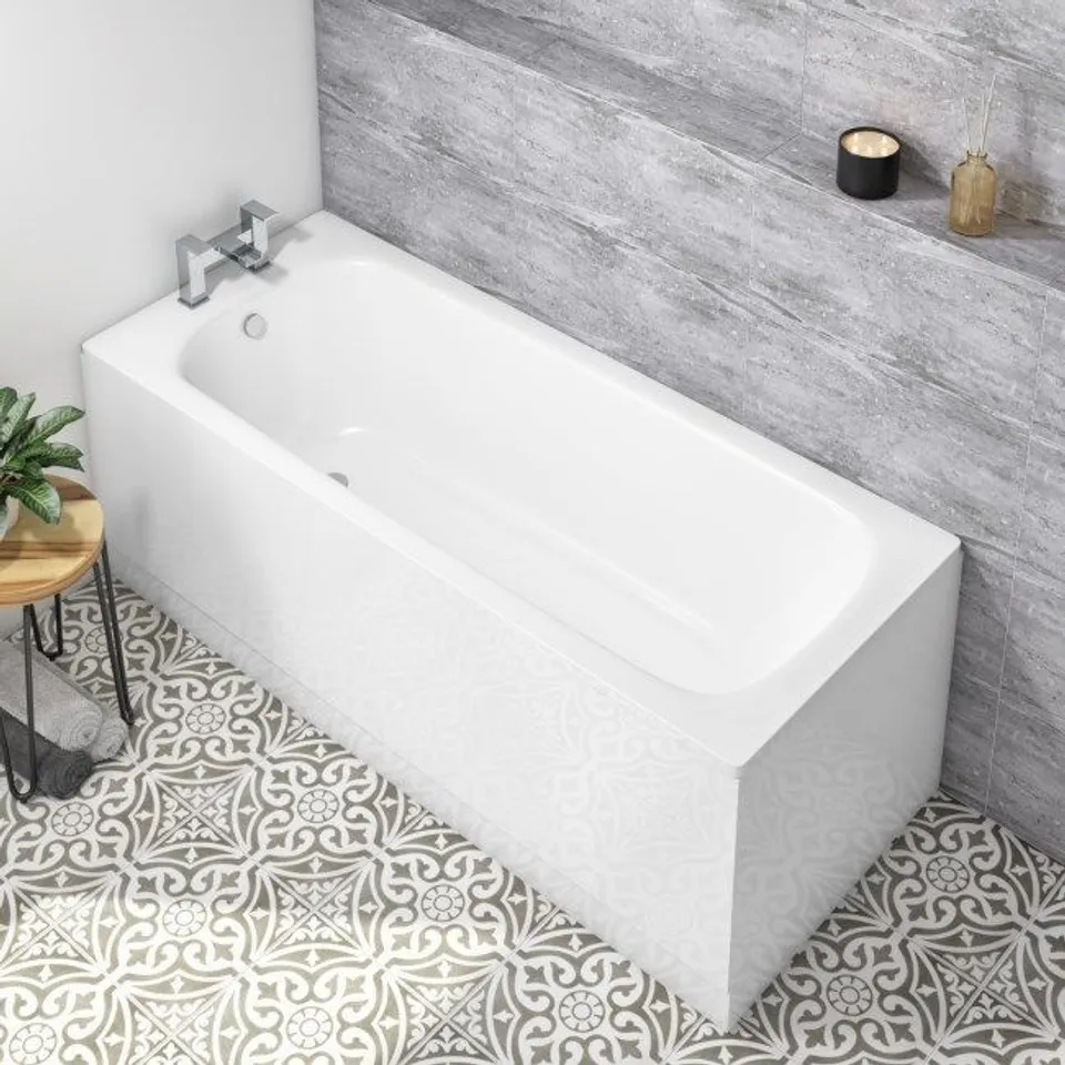 BOXED BETTER BATHROOMS 1600MM WITH 2 TAP HOLES BATH