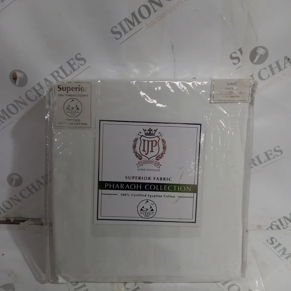 IJP PHARAOH COLLECTION KING SIZE FITTED SHEET 