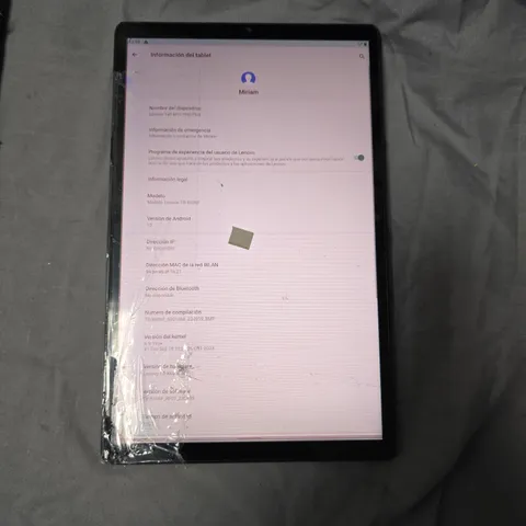 LENOVO TAB M10 FHD PLUS TB-X606F TABLET