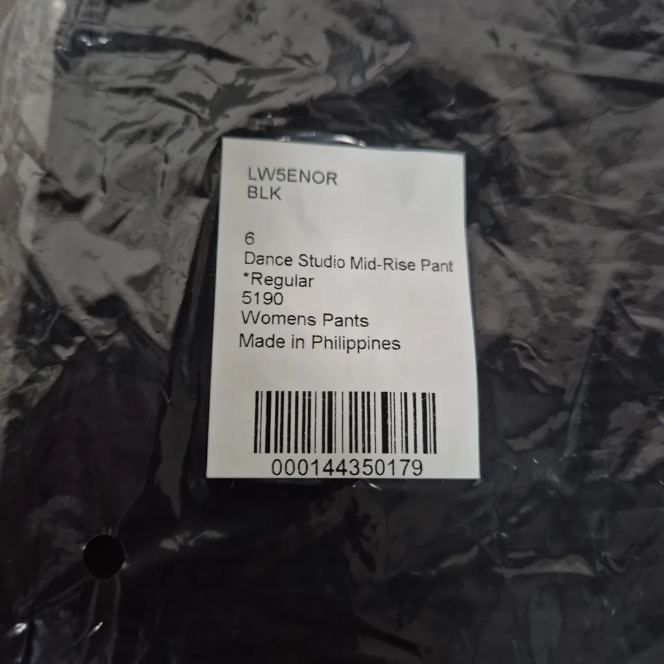 LULULEMON DANCE STUDIO MID-RISE PANT – BLACK, UK 10 (US 6), REGULAR