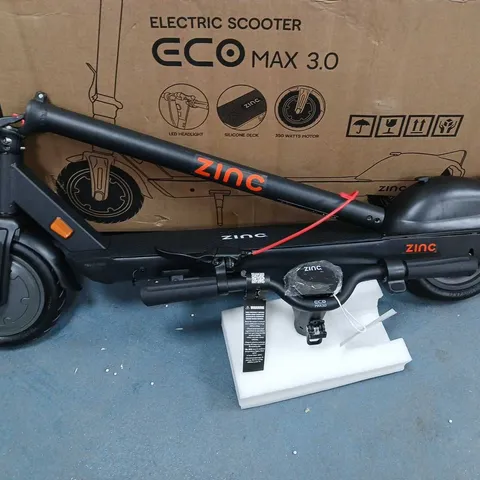 BOXED ZINC ECO MAX 3.0 ELECTRIC SCOOTER - COLLECTION ONLY 