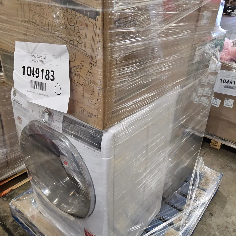 PALLET OF APPROXIMATELY 9 UNPROCESSED RAW RETURN HOUSEHOLD AND ELECTRICAL GOODS TO INCLUDE;