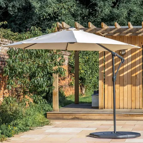 BOXED VAZZANO 3M CANTILEVER PARASOL CREAM (1 BOX)