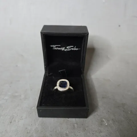 BOXED THOMAS SABO BLUE RING - SIZE UNSPECIFIED 